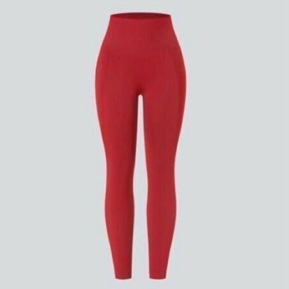 Halara Women's S 7/8 Seamless Flow High Waisted Butt Lifting Leggings Salsa NWT - Picture 6 of 12